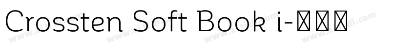 Crossten Soft Book i字体转换